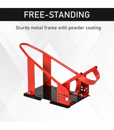 Motorcycle Wheel Chock 8-15.5 cm Metal Holder For Truck And Trailer HOMCOM