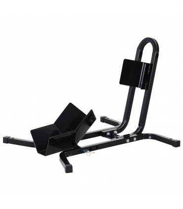 Motorcycle Wheel Chock Metal Motorbike Holder Pre-Drilled Holes HOMCOM