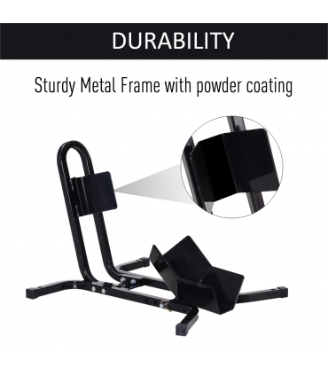 Motorcycle Wheel Chock Metal Motorbike Holder Pre-Drilled Holes HOMCOM