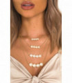 Multi Pearl Drop Design Necklace