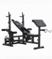 Multi-Exercise Full-Body Weight Bench with Bench Press & Leg Extension HOMCOM
