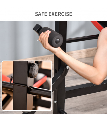Multi-Function Adjustable Weight Training Bench Gym Fitness Lifting HOMCOM