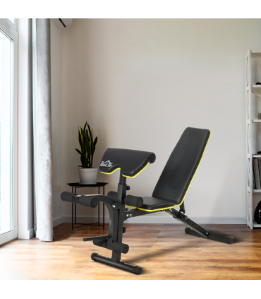 Multi-Functional Sit-Up Dumbbell Weight Bench w/ Adjustable Height for Home Gym