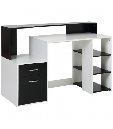 Multi-Storage & Workstation Desk Table Storage Shelves Home Office HOMCOM