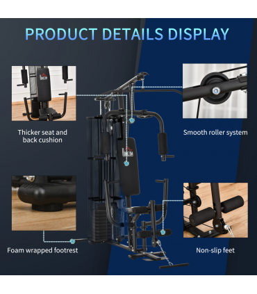 Multifunction Home Gym Weight Training Station Fitness Strength Machine HOMCOM