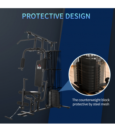 Multifunction Home Gym Weight Training Station Fitness Strength Machine HOMCOM