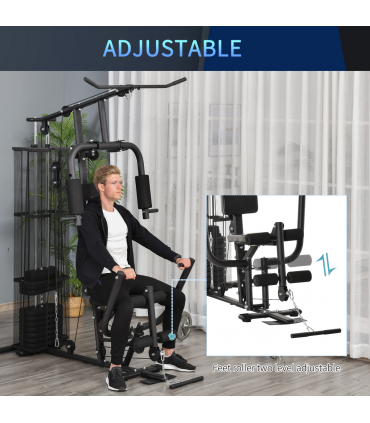 Multifunction Home Gym Weight Training Station Fitness Strength Machine HOMCOM