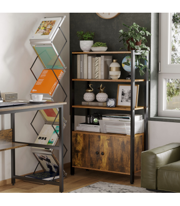 Multifunctional Bookshelf Storage Cabinet Bookcase  Shelves & Cupboard