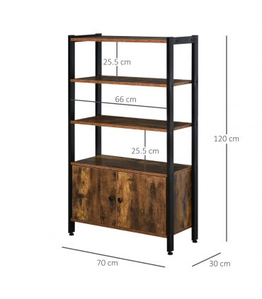 Multifunctional Bookshelf Storage Cabinet Bookcase  Shelves & Cupboard