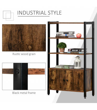 Multifunctional Bookshelf Storage Cabinet Bookcase  Shelves & Cupboard