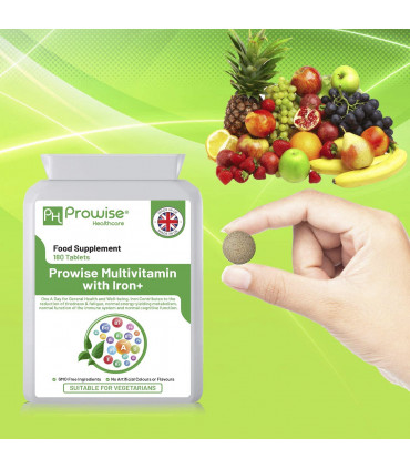 Multivits and Iron+ 180 Tablets by Prowise Healthcare
