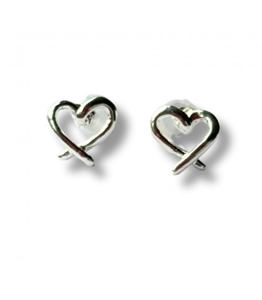 My Heart Silver Stud Earrings for Women - Fashion Accessory