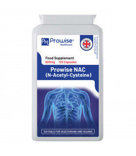NAC N-Acetyl- Cysteine 600mg 120 Vegan Capsules – UK Manufactured by Prowise