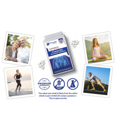 NAC N-Acetyl- Cysteine 600mg 120 Vegan Capsules – UK Manufactured by Prowise
