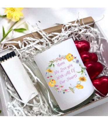 Nana We Love You Candle Gift Set | Birthday Gift for Nana | Message Candle For Nana | Mothers Day Hamper UK | Nana Hamper | Mum Gift Box