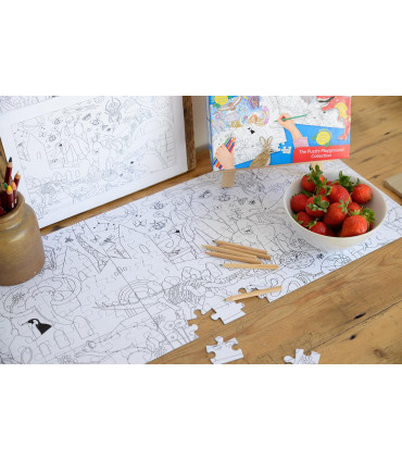 Natural History Museum Colouring Jigsaw 2 x 100 Piece Puzzle Set