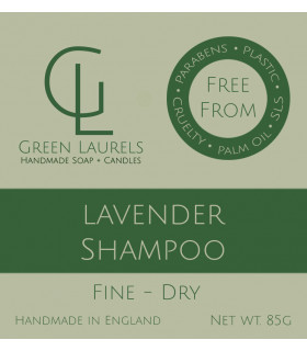 Natural Lavender Shampoo bar for Fine to Dry Hair