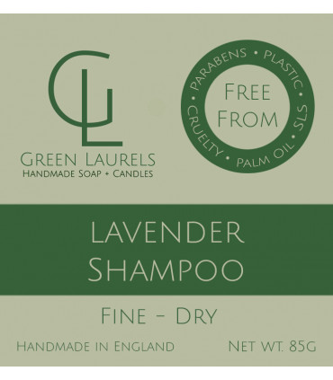 Natural Lavender Shampoo bar for Fine to Dry Hair