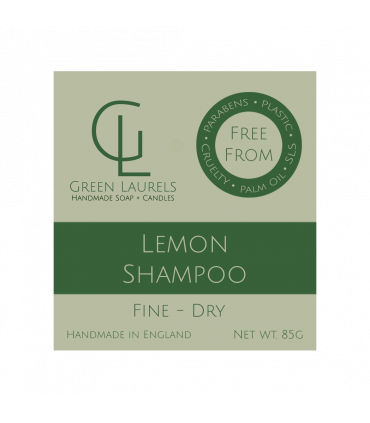 Natural Lemon Shampoo bar for Fine to Dry Hair