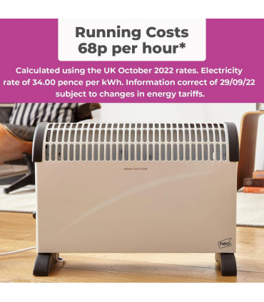 Neo Free Standing Radiator Convector Heater � 3 Heat Settings