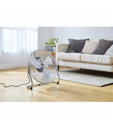 Neo High Velocity Chrome Metal Floor Freestanding Fan � 16 Inch