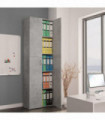 Office Cabinet Concrete Grey 60x32x190 cm Engineered Wood