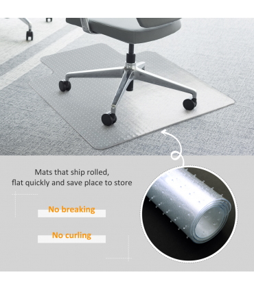 Office Carpet Protector Chair Mat Spike Non Slip Chairmat Frosted HOMCOM