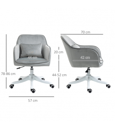 Office Chair with Rechargeable Electric Vibration Massage Lumbar Pillow, Wheels