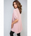 Open Front Roll Up Sleeve Cardigan