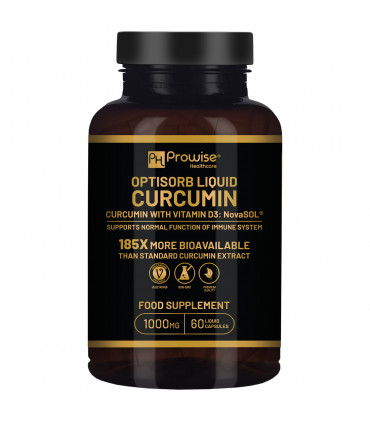 Optisorb Liquid Curcumin with Vitamin D - 60 Liqcaps