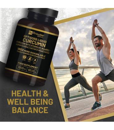 Optisorb Liquid Curcumin with Vitamin D - 60 Liqcaps