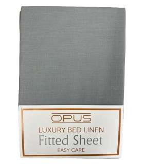 Opus King Bed Fitted Sheet Charcoal