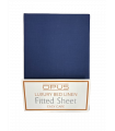 Opus King Bed Flat Sheet Navy
