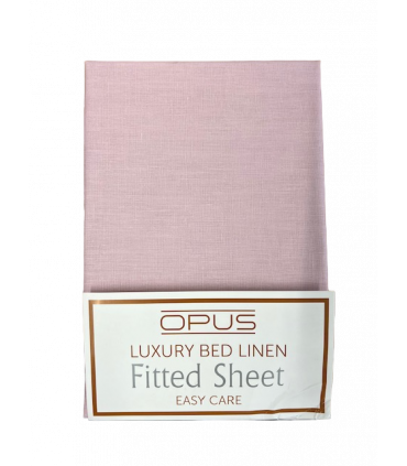 Opus King Bed Flat Sheet Pink