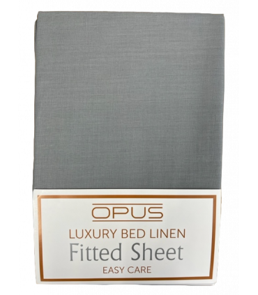 Opus Super King Bed Fitted Sheet Charcoal
