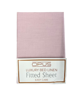 Opus Super King Flat Sheet Pink