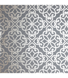 Ornate Motif Charcoal/Rose Gold sw12