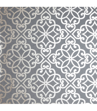 Ornate Motif Charcoal/Rose Gold sw12