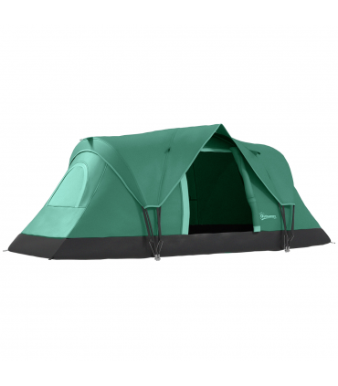 Outdoor  Camping Tent For 5-6 W/ Bag, Fiberglass & Steel Frame