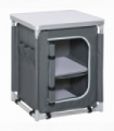 Outdoor 2-shelf Camping Cupboard Kitchen Station Cook Table Aluminum Outsunny