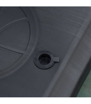 Outdoor Adjustable Basketball Hoop Stand w/ Wheels, Stable Base 258-314cm