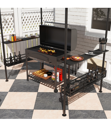 Outdoor BBQ Grill Canopy - Stylish, Durable Garden Shelter for Gatherings