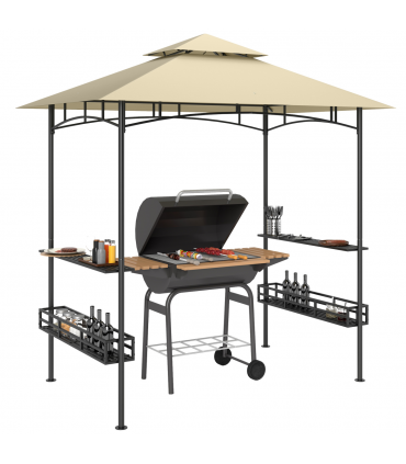 Outdoor BBQ Grill Canopy - Stylish, Durable Garden Shelter for Gatherings