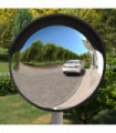 Outdoor Convex Traffic Mirror Black Ø60 cm Polycarbonate