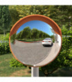Outdoor Convex Traffic Mirror Orange Ø30 cm Polycarbonate