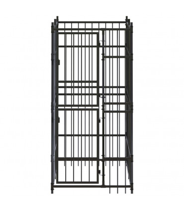 Outdoor Dog Kennel Steel 1.84 m²