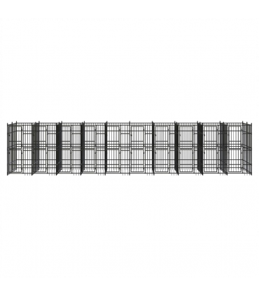 Outdoor Dog Kennel Steel 18.43 m�