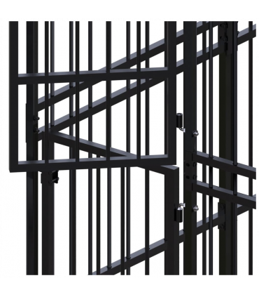 Outdoor Dog Kennel Steel 18.43 m�