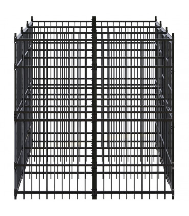 Outdoor Dog Kennel Steel 5.53 m²