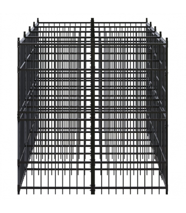 Outdoor Dog Kennel Steel 7.37 m�